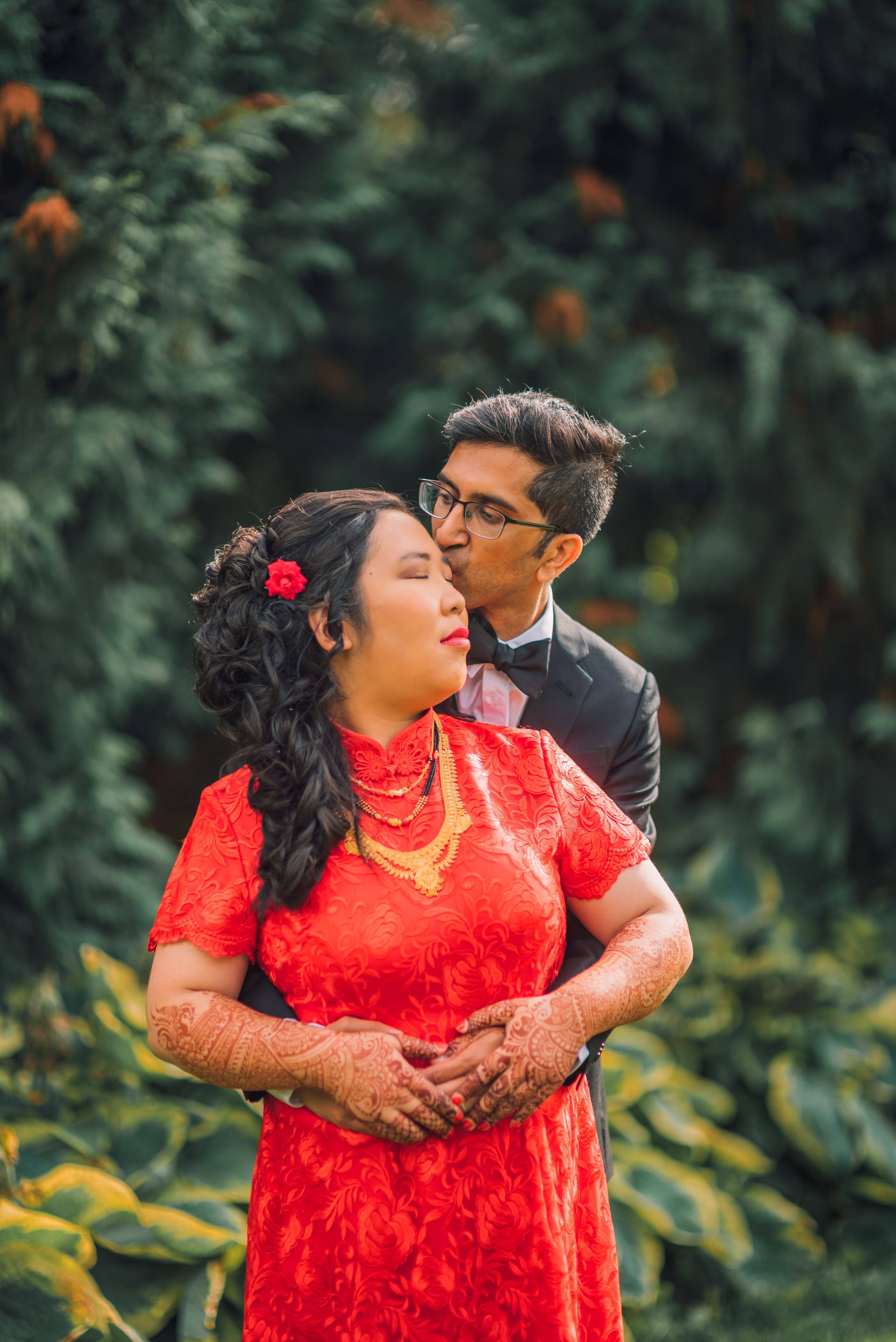 The Wedding Ring, Kitchener Public Library, Peter B Photography, KW wedding photographer, Kitchener wedding venue, Waterloo wedding venue, Cambridge wedding venue, bride and groom kissing in a park