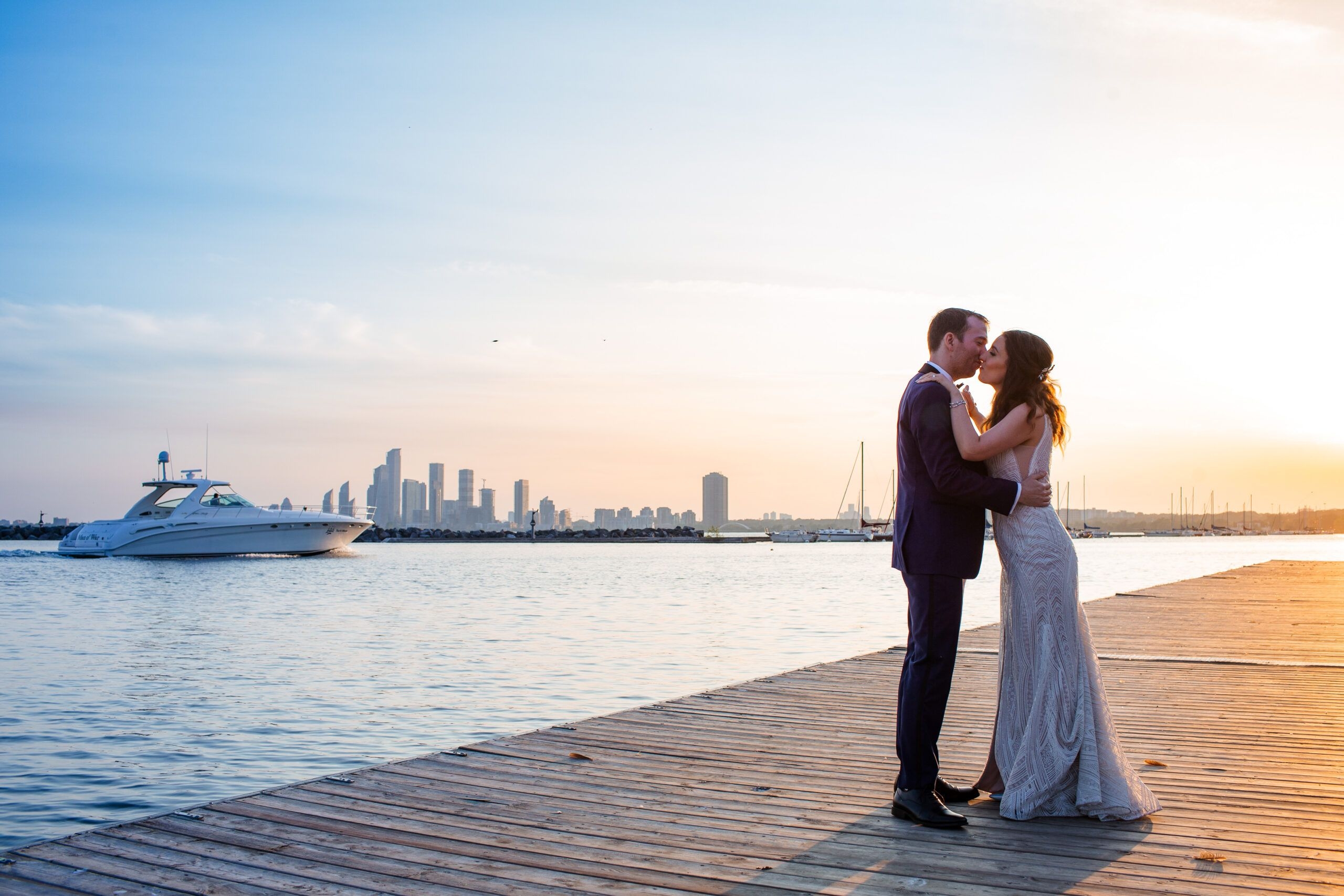 Lakeside wedding love story
